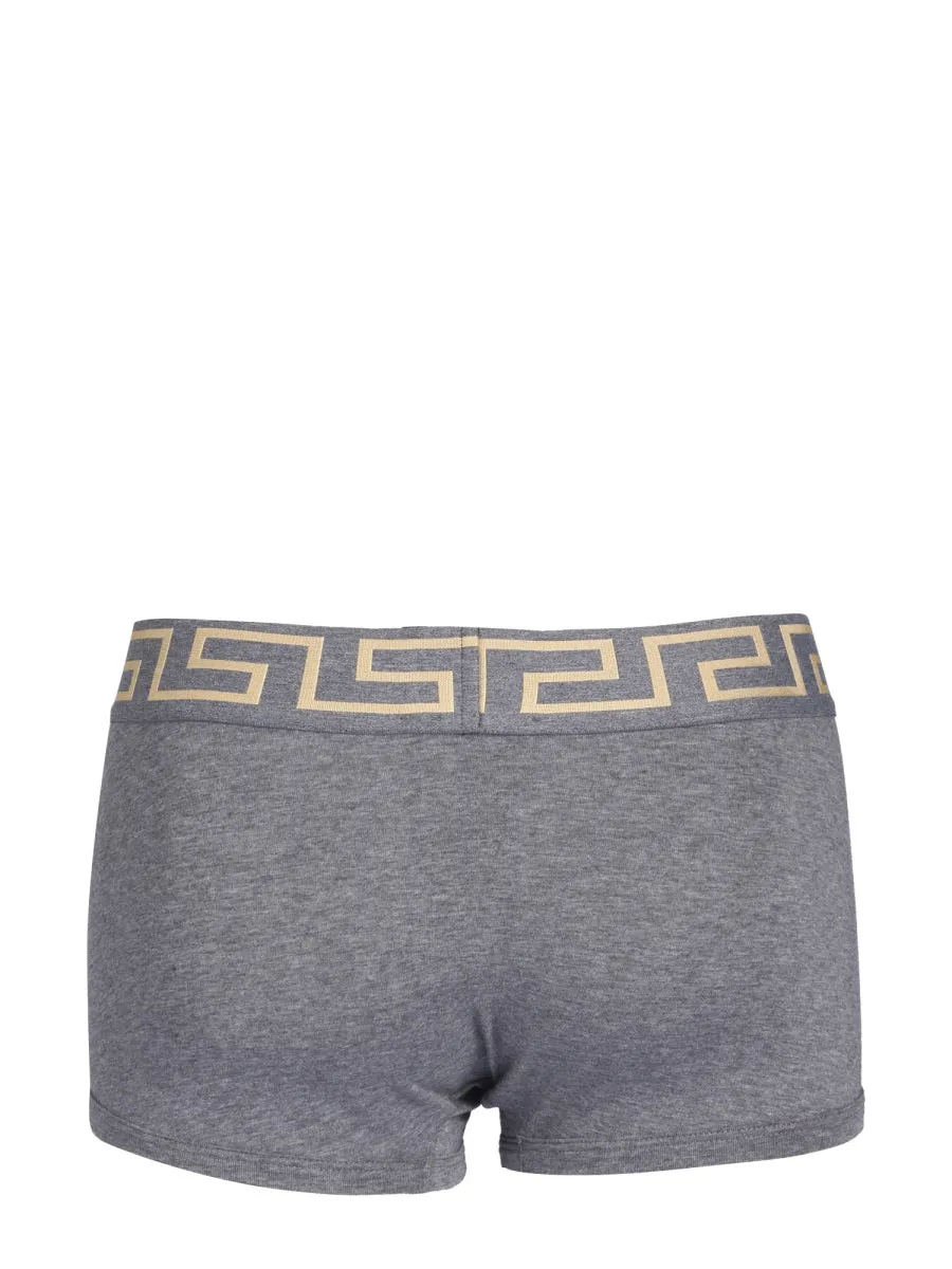 Versace Greca-Print Stretched Boxer Briefs