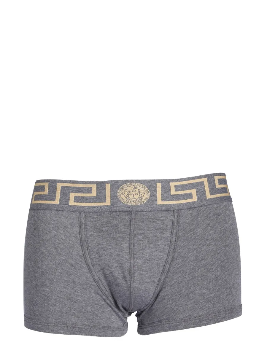 Versace Greca-Print Stretched Boxer Briefs