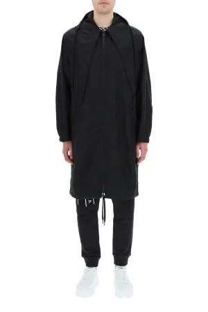 Versace Jacquard Zip-Up Parka Coat