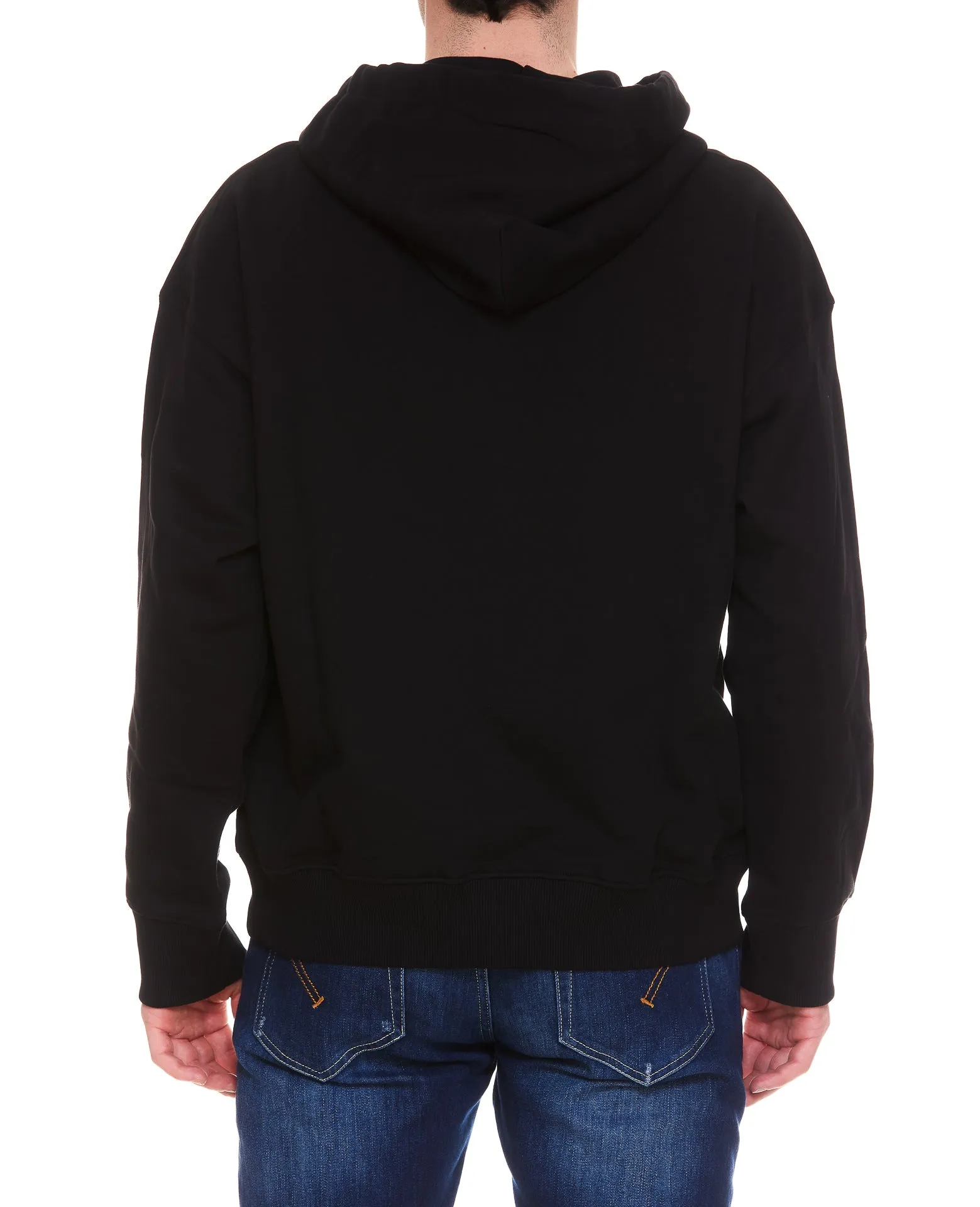 Versace Jeans Couture Garland Sun Embroidered Drawstring Hoodie