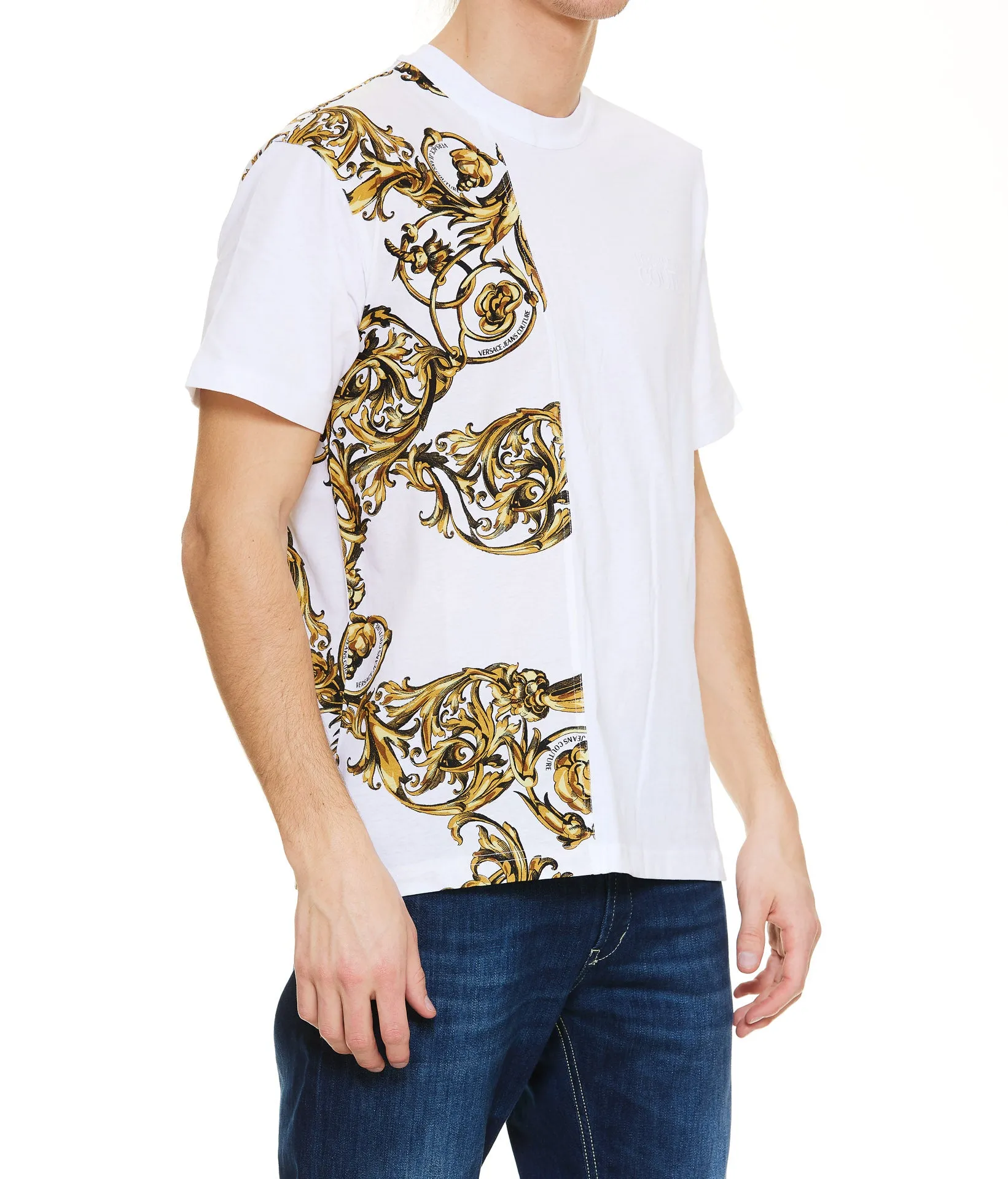 Versace Jeans Couture Graphic Printed Crewneck T-Shirt