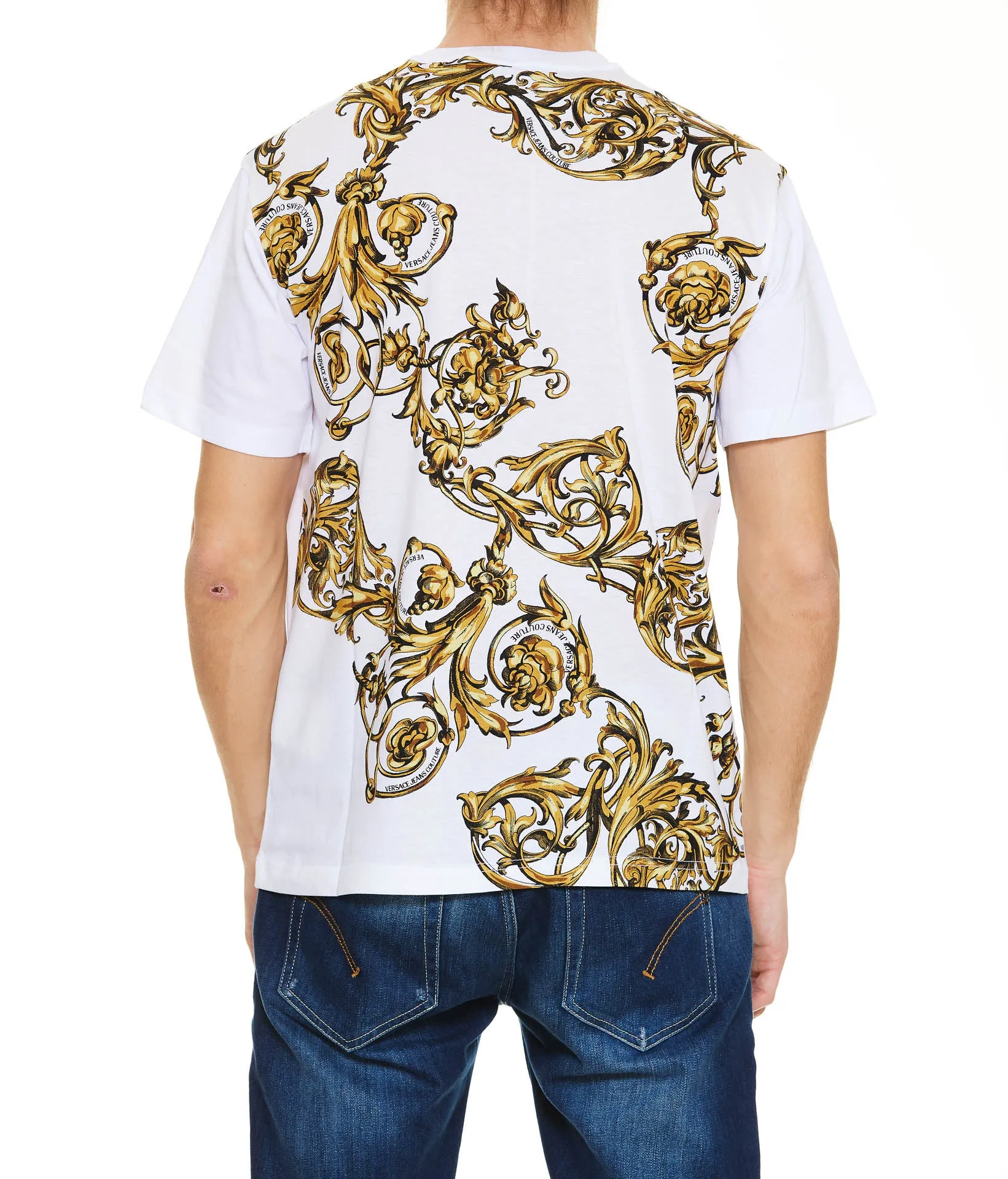 Versace Jeans Couture Graphic Printed Crewneck T-Shirt