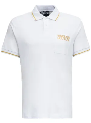 Versace Jeans Couture Logo Embroidered Polo Shirt