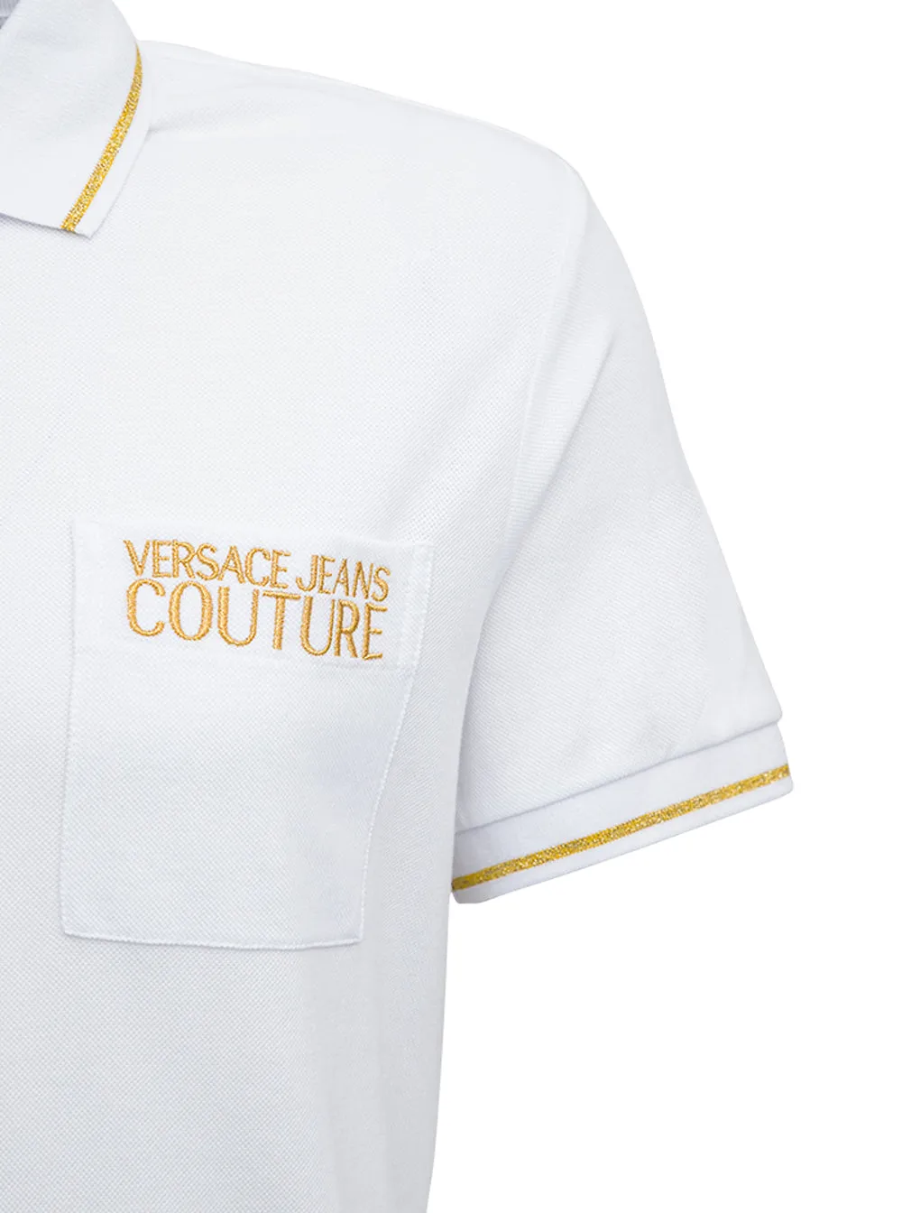 Versace Jeans Couture Logo Embroidered Polo Shirt