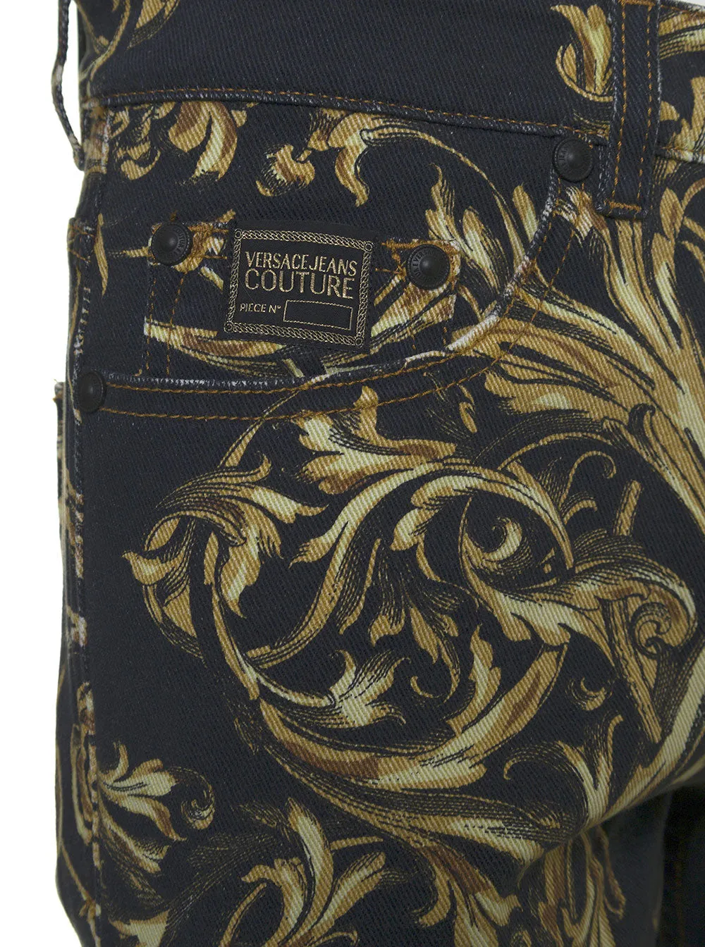 Versace Jeans Couture Regalia Baroque Printed Slim-Cut Jeans