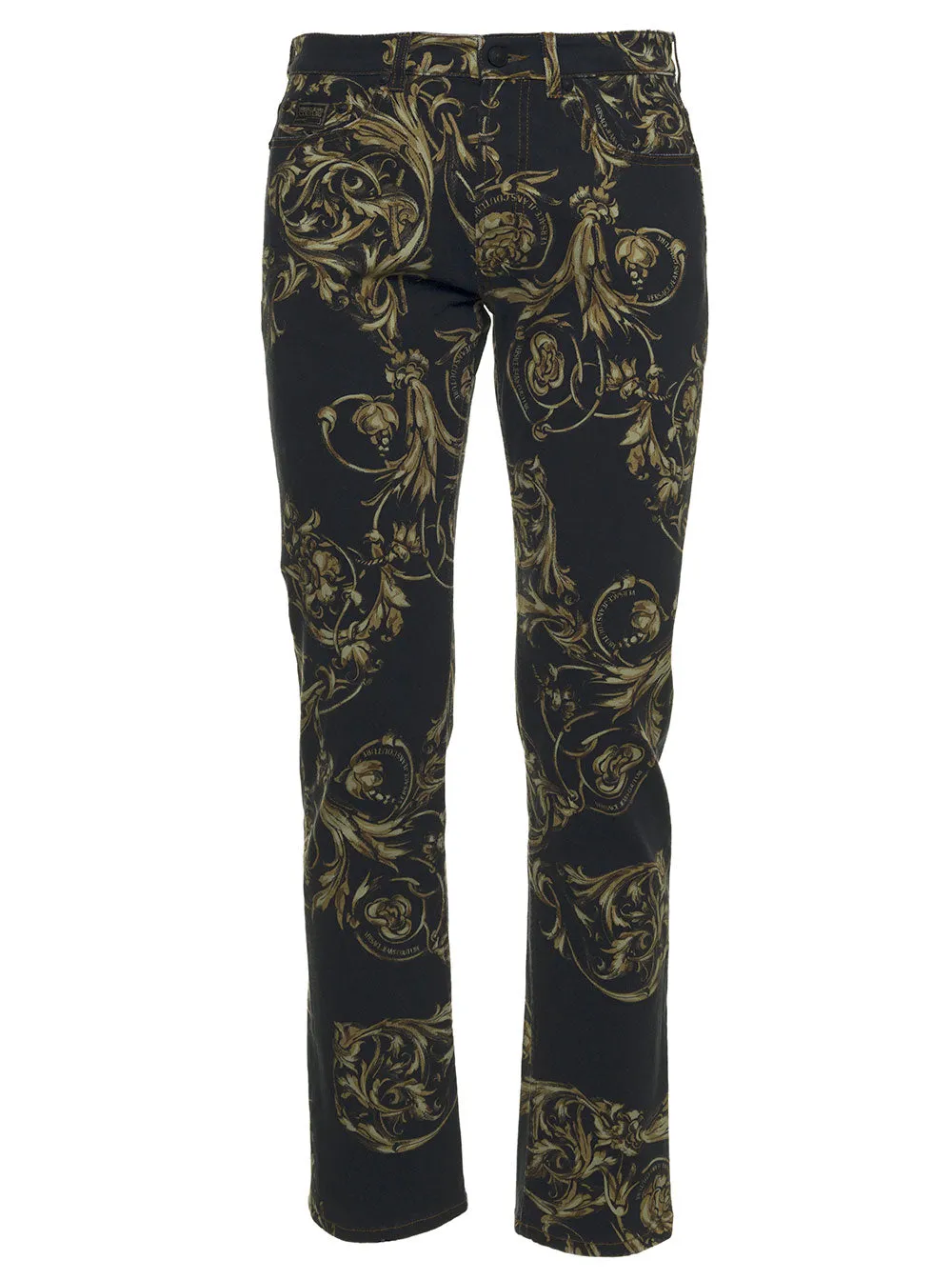 Versace Jeans Couture Regalia Baroque Printed Slim-Cut Jeans