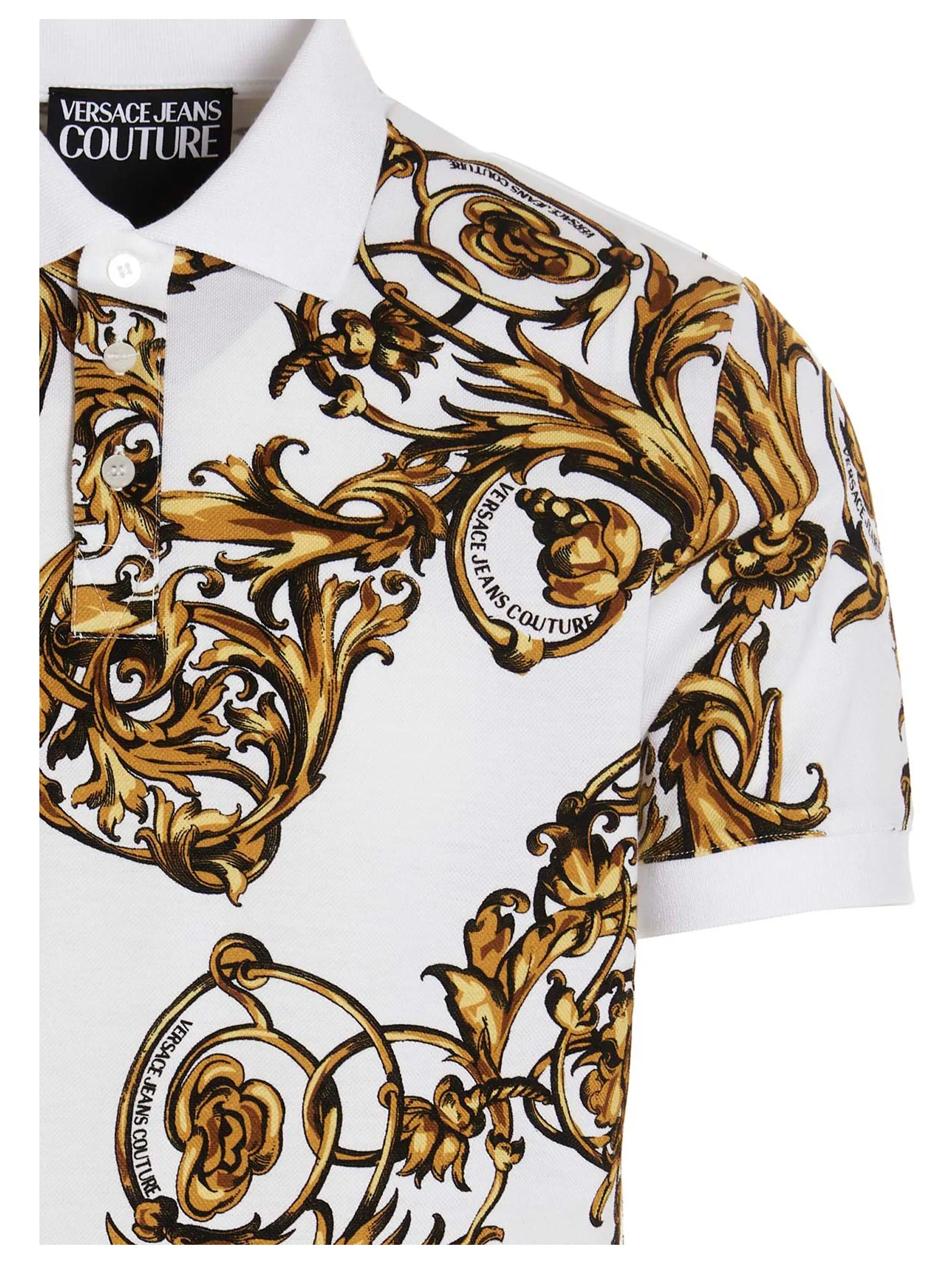 Versace Jeans CoutureBaroque Print Polo Shirt