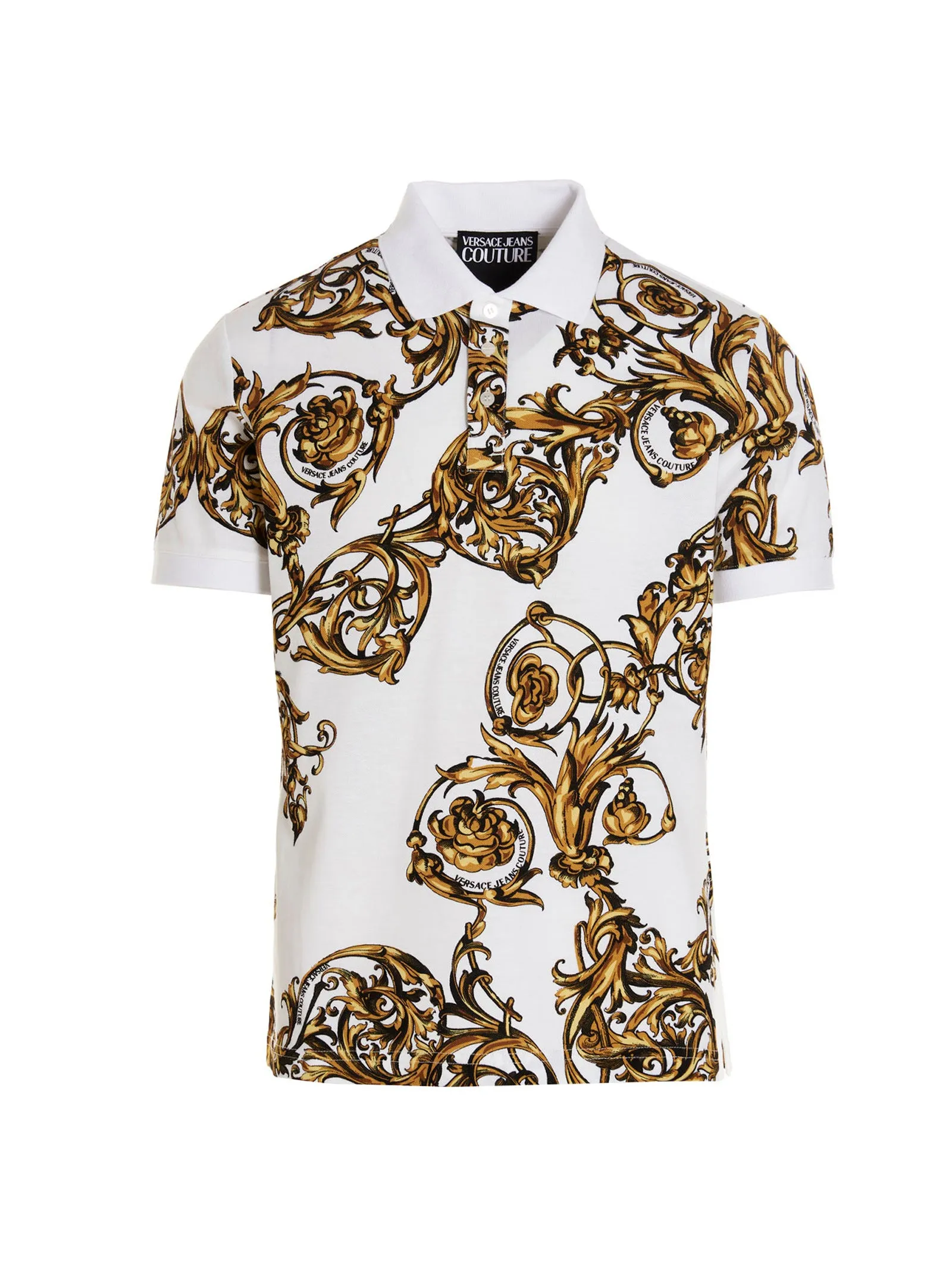 Versace Jeans CoutureBaroque Print Polo Shirt