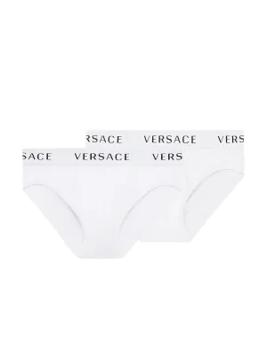 Versace Logo Band Two-Pack Briefs