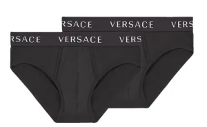 Versace Logo Band Two-Pack Briefs
