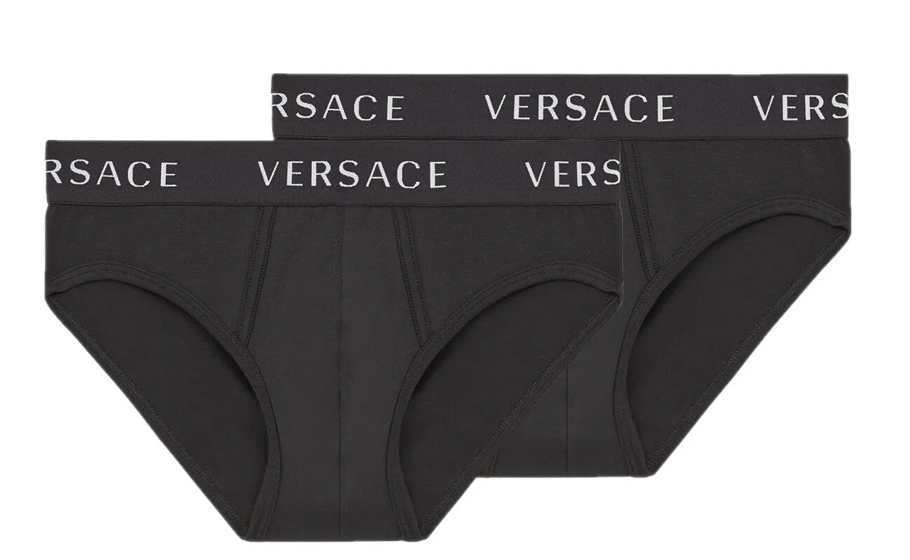 Versace Logo Band Two-Pack Briefs