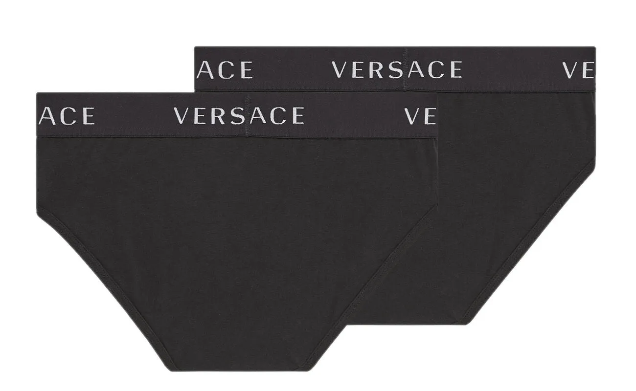 Versace Logo Band Two-Pack Briefs