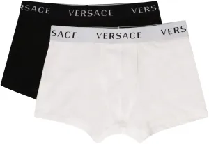 Versace Logo Band Two-Pack Stretched Boxers