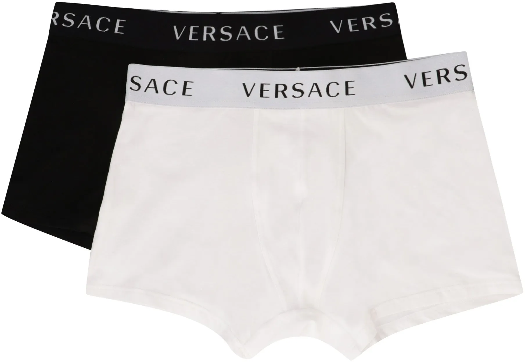 Versace Logo Band Two-Pack Stretched Boxers