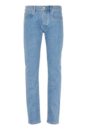 Versace Logo Patch Straight-Leg Jeans