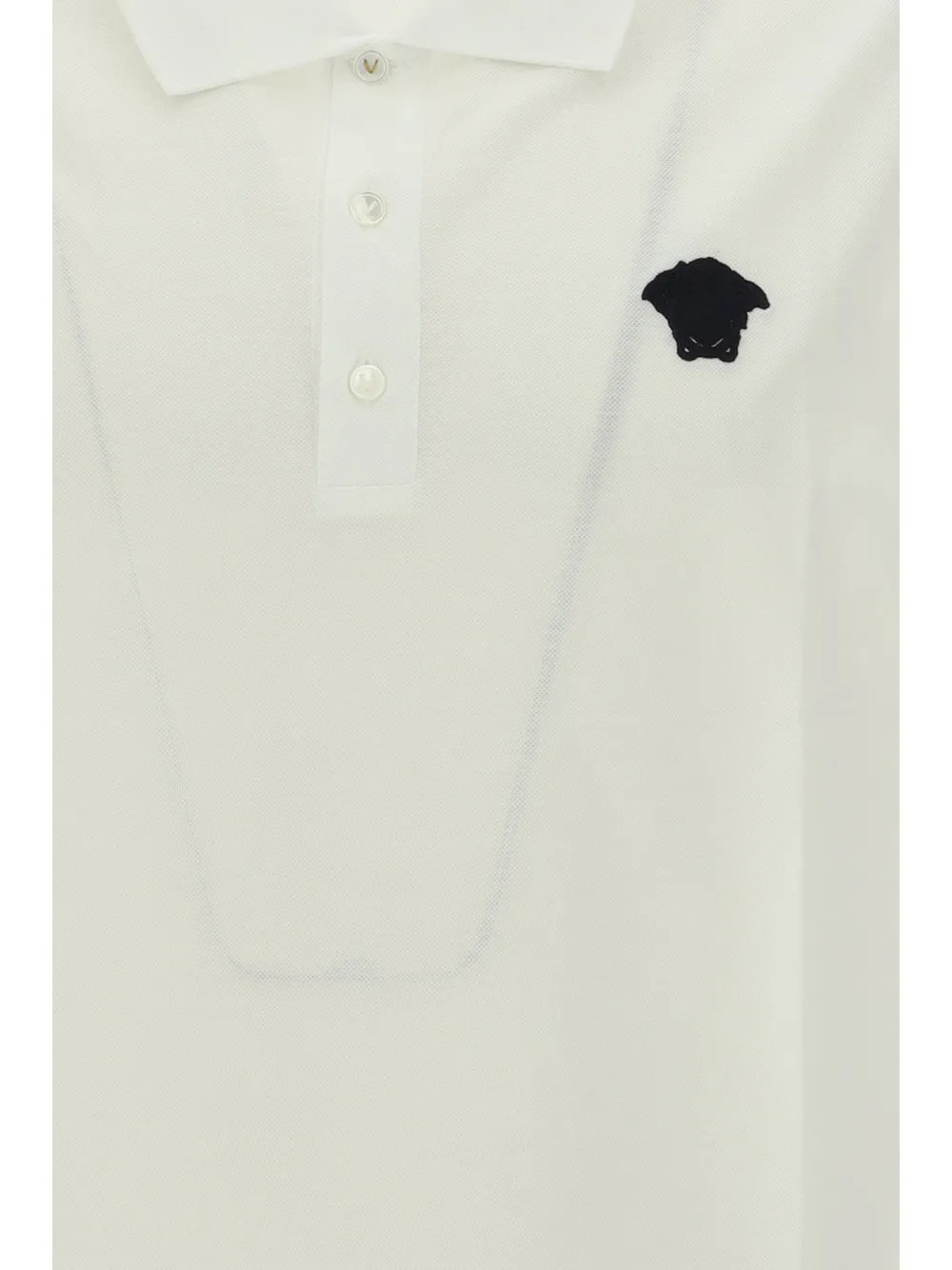 Versace Medusa Embroidered Polo Shirt