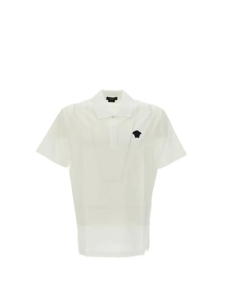 Versace Medusa Embroidered Polo Shirt