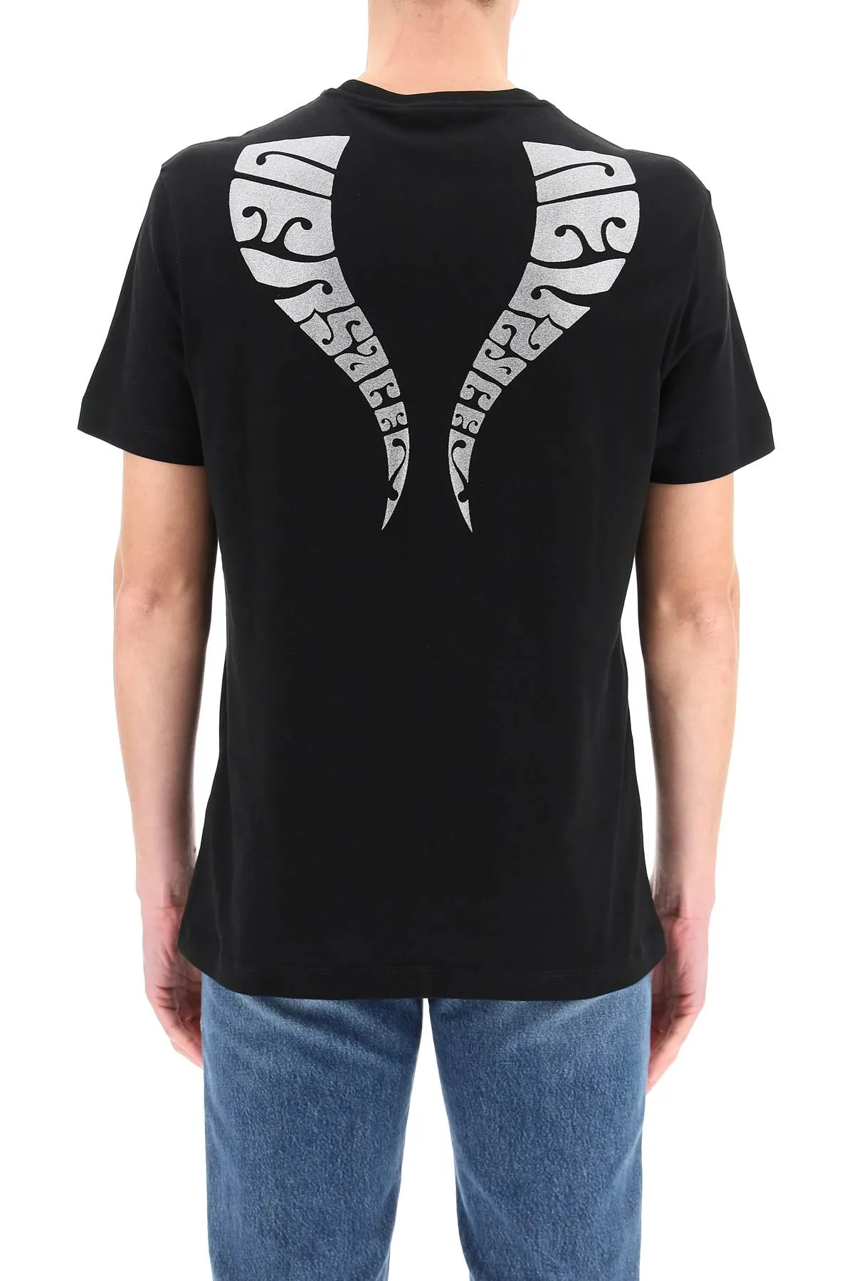 Versace Medusa Logo Printed Crewneck T-Shirt