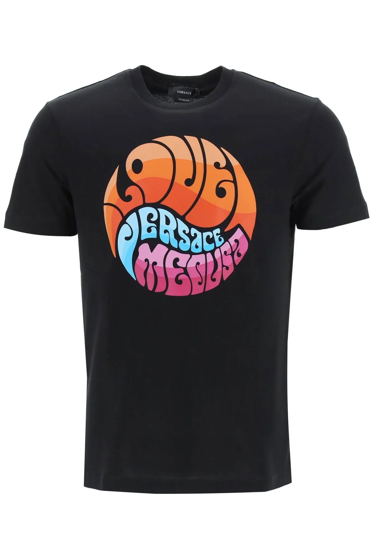 Versace Medusa Logo Printed Crewneck T-Shirt