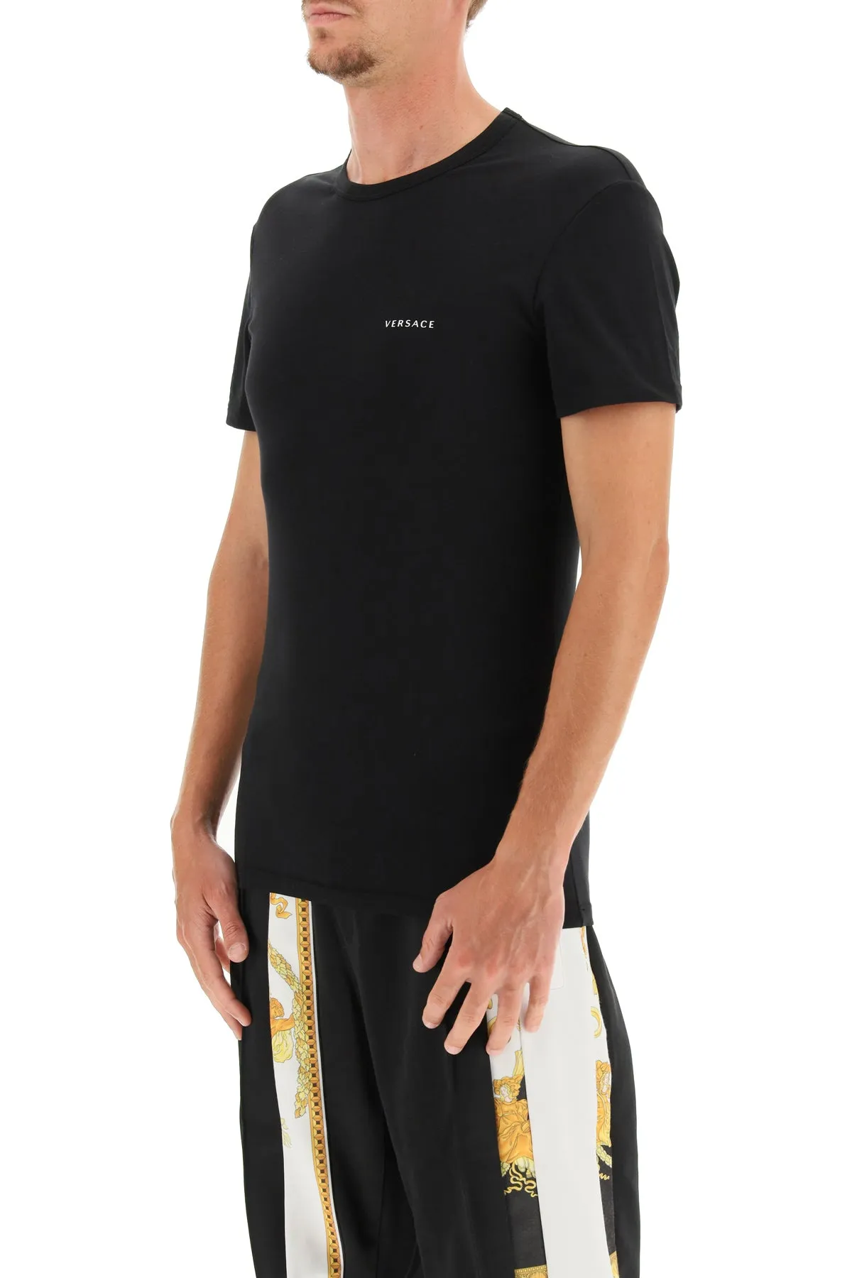 Versace Two Pack Logo Print T-Shirt