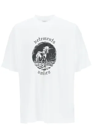 Vetements Graphic Printed Crewneck T-Shirt