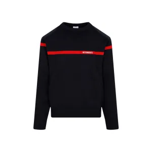Vetements Logo Embroidered Crewneck Sweater
