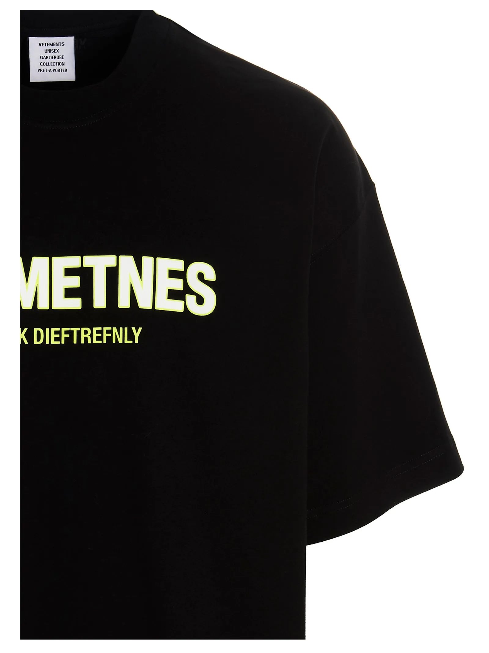 Vetements Logo Printed Crewneck T-Shirt