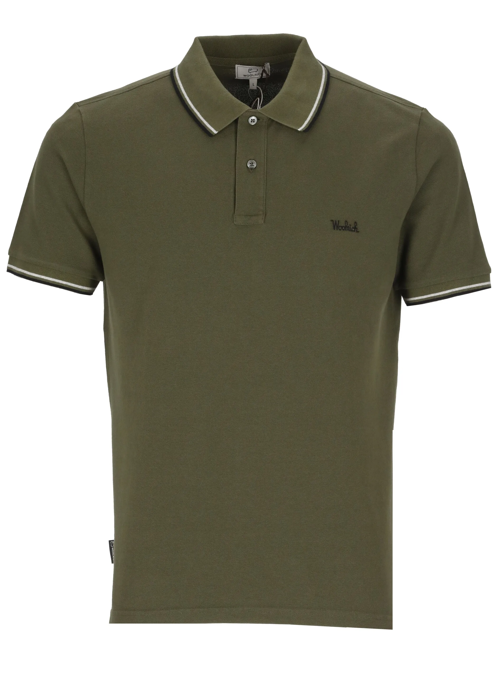 Woolrich Logo Embroidered Short-Sleeved Polo Shirt