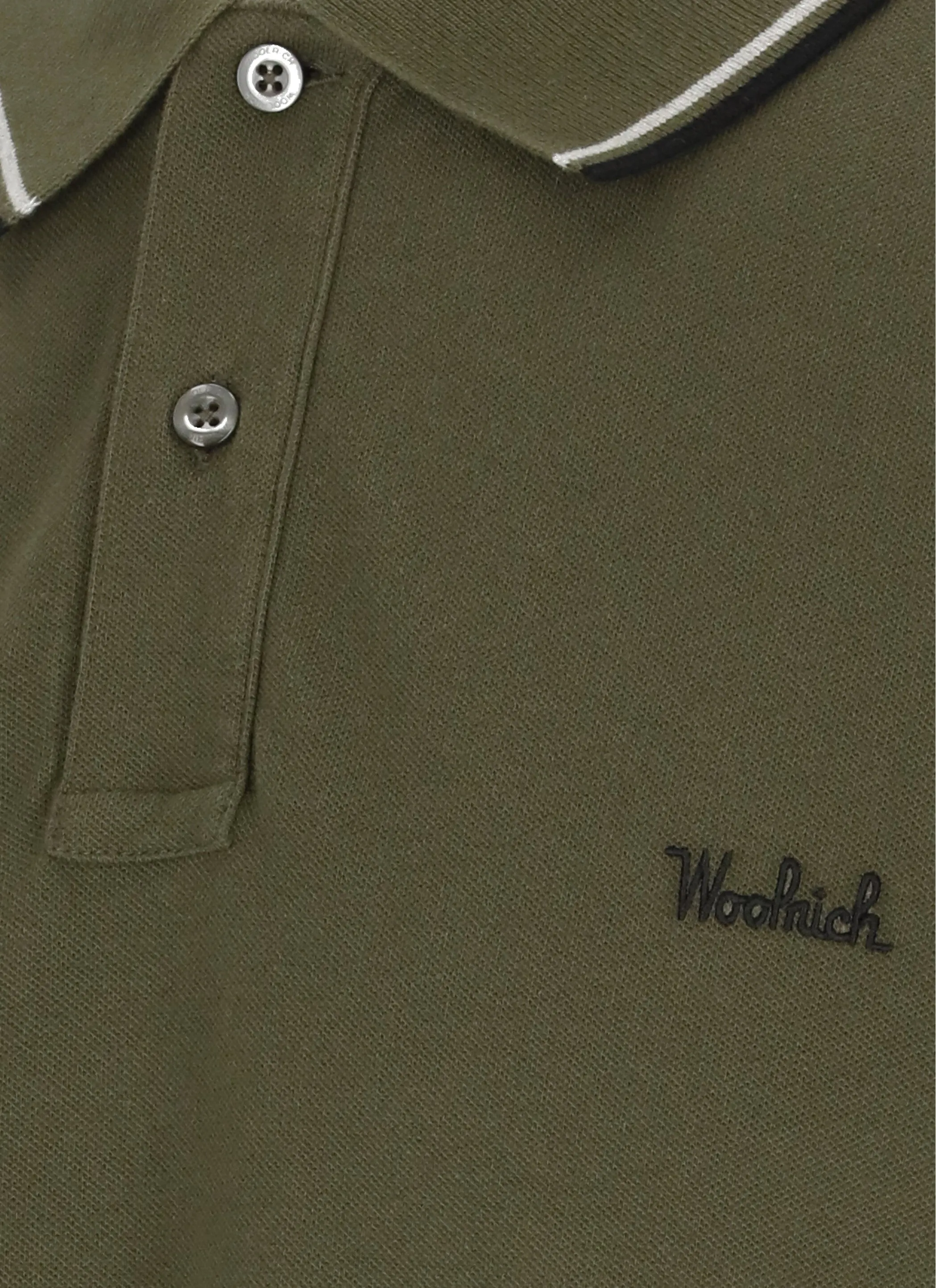 Woolrich Logo Embroidered Short-Sleeved Polo Shirt