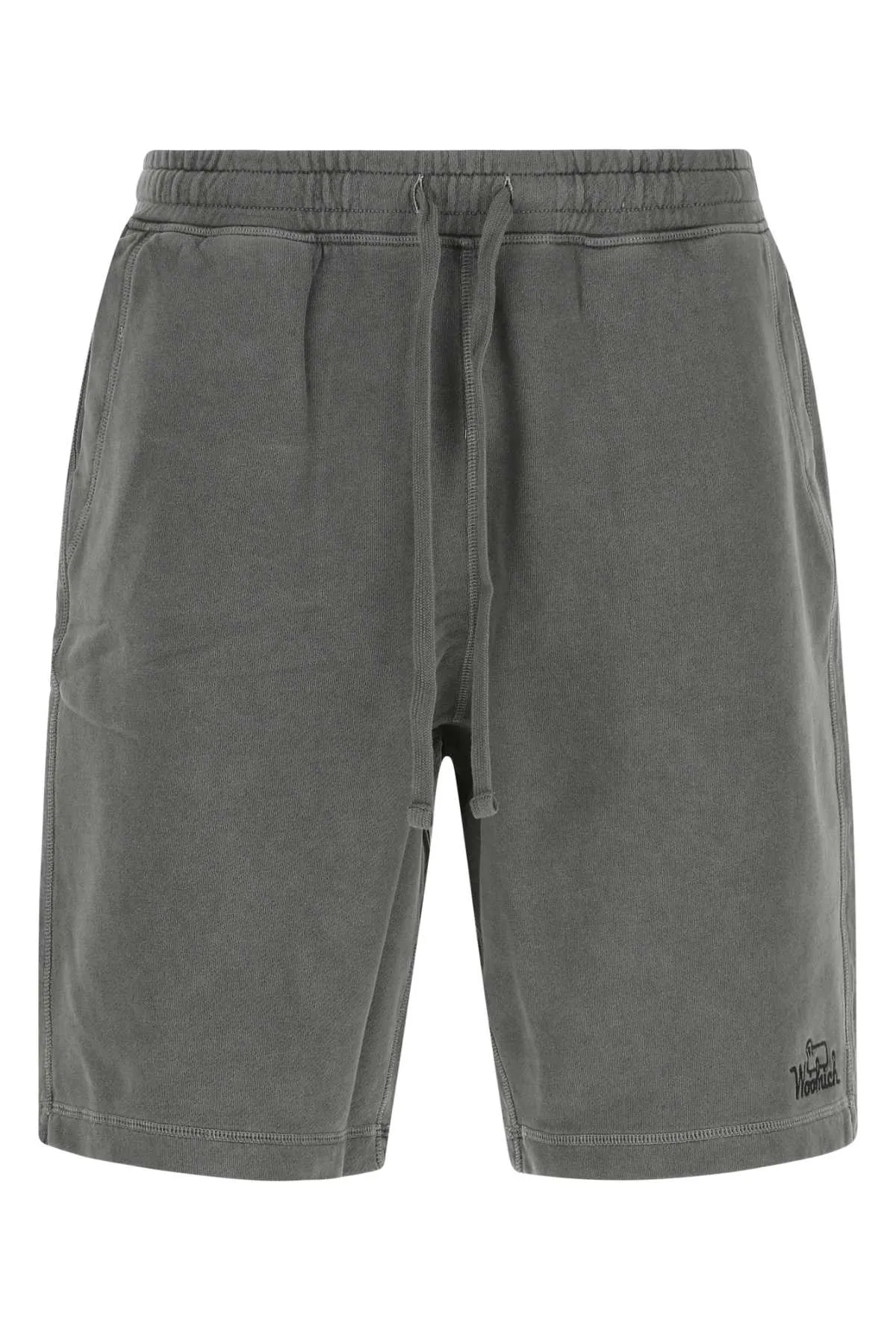 Woolrich Logo Embroidered Straight-Leg Shorts
