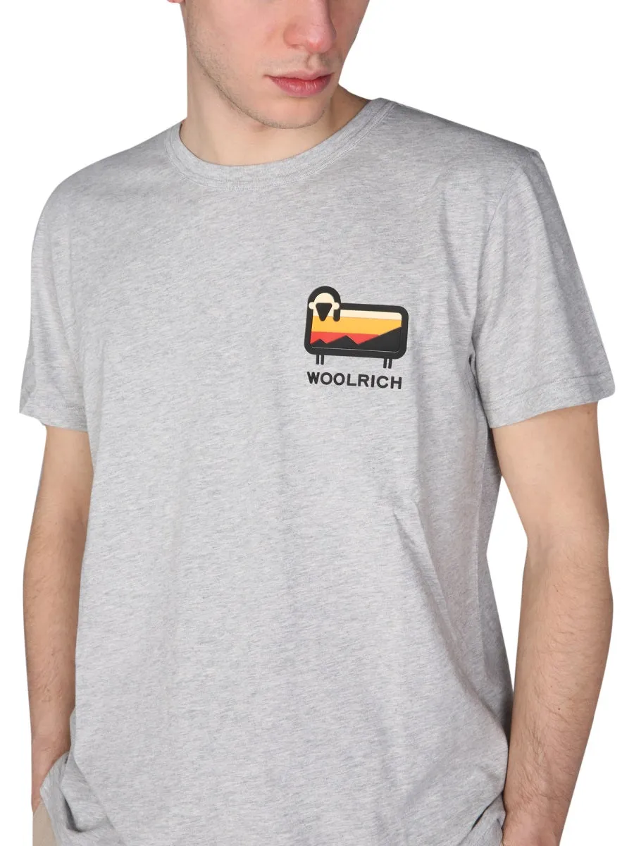 Woolrich Logo Printed Crewneck T-Shirt