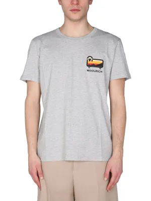 Woolrich Logo Printed Crewneck T-Shirt