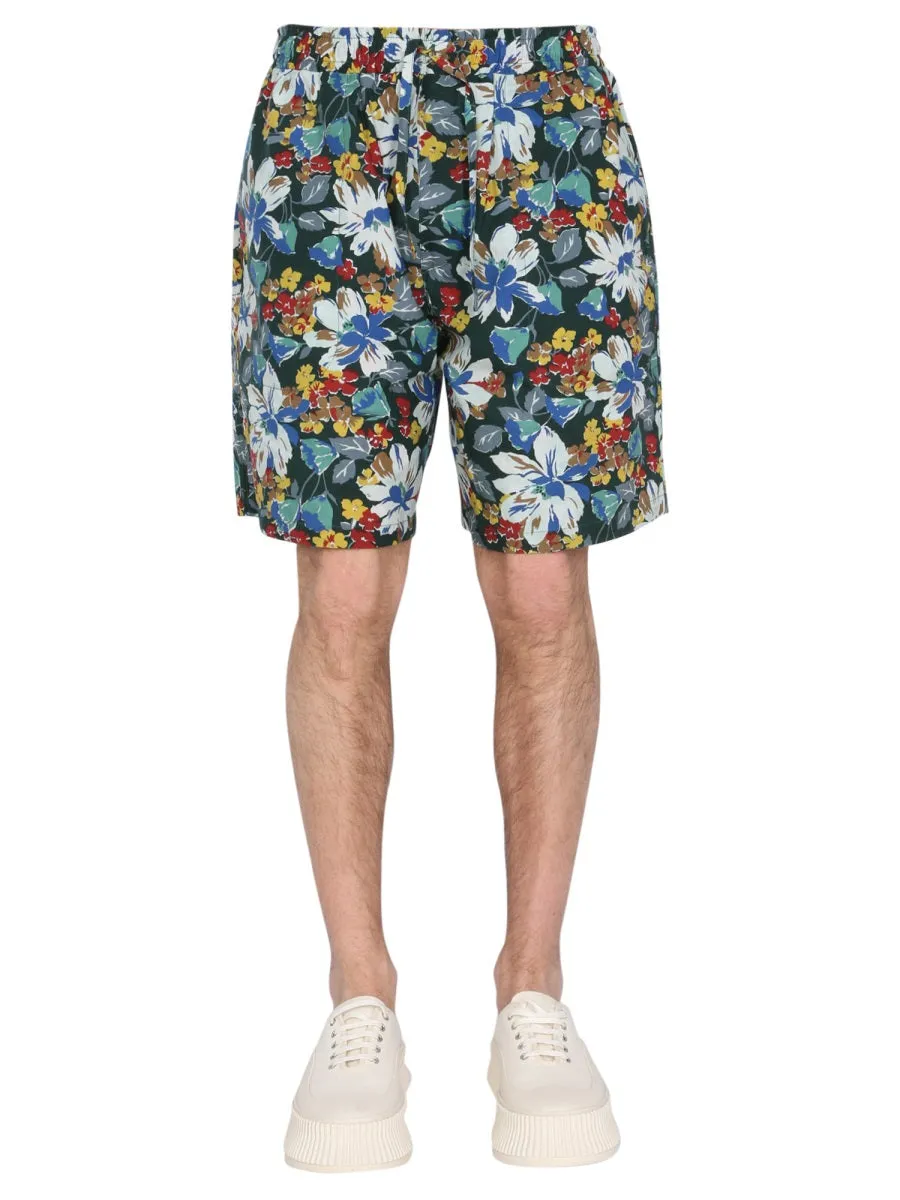 YMC Floral Print Shorts