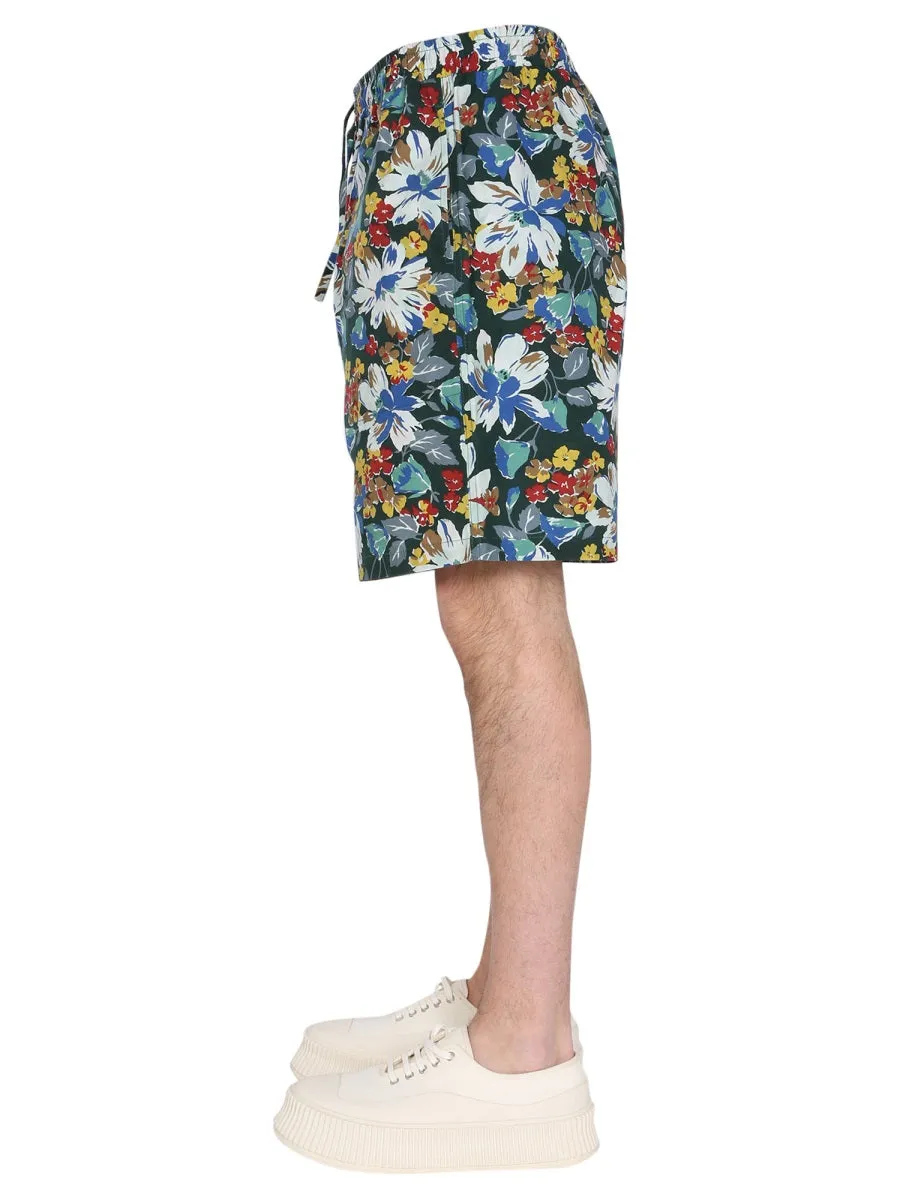 YMC Floral Print Shorts