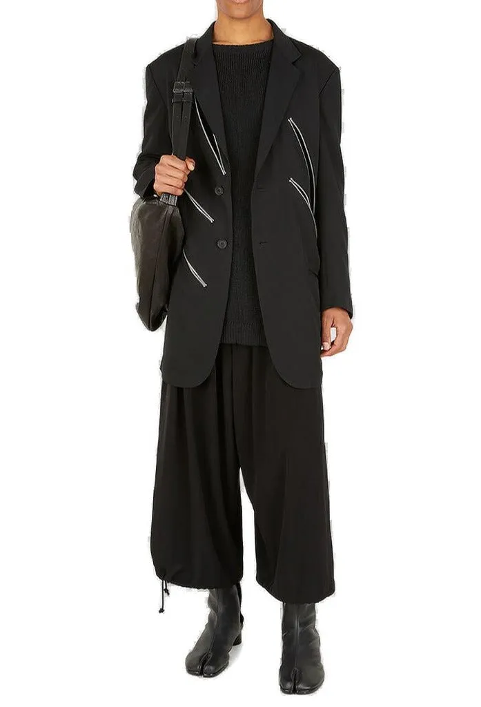 Yohji Yamamoto Distressed Long-Sleeve Knitted Sweater