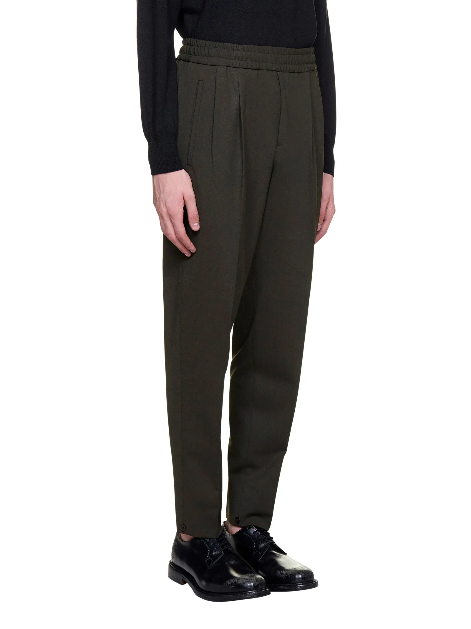 Z Zegna Elasticated-Waist Tapered Pants