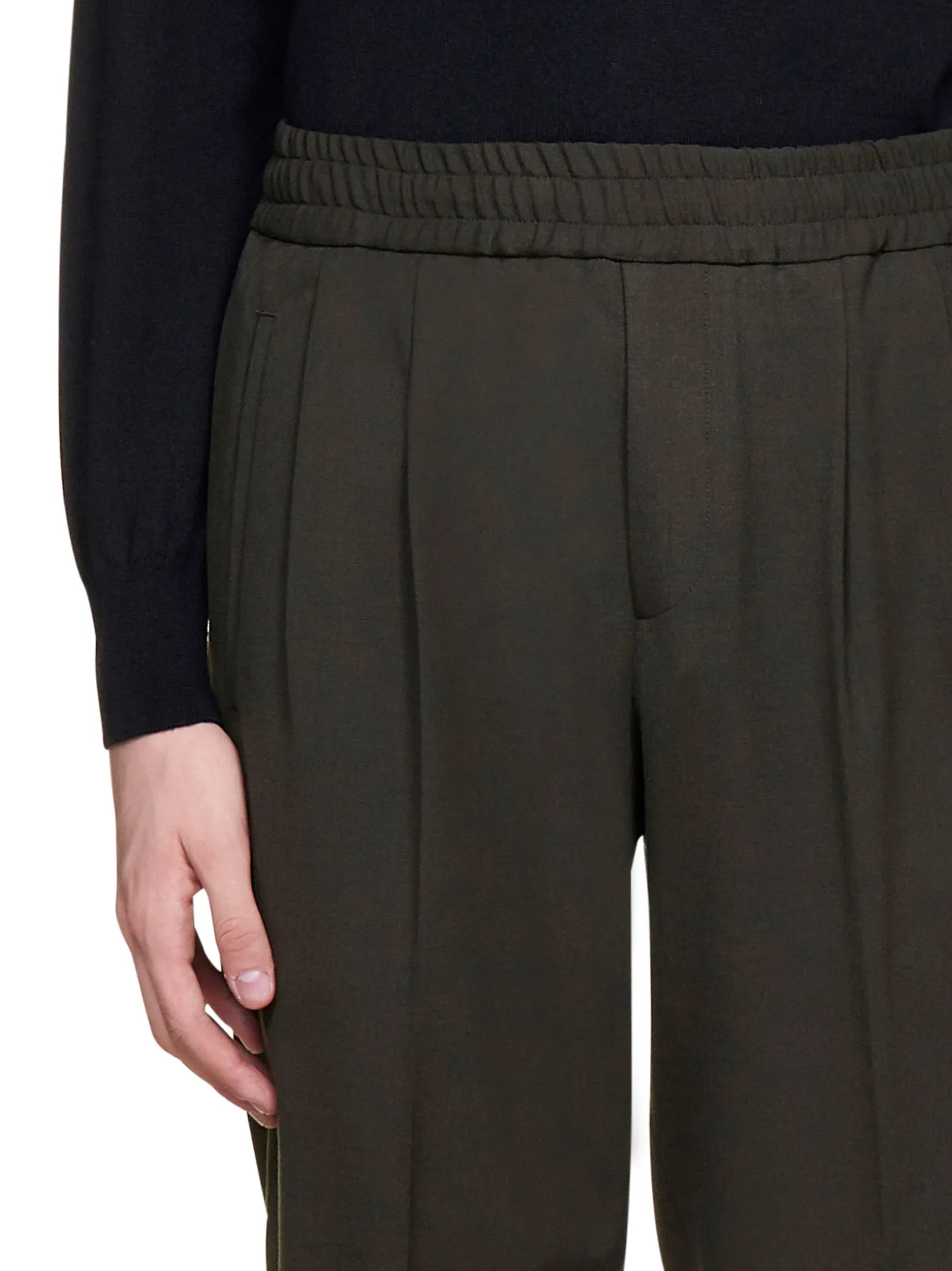 Z Zegna Elasticated-Waist Tapered Pants