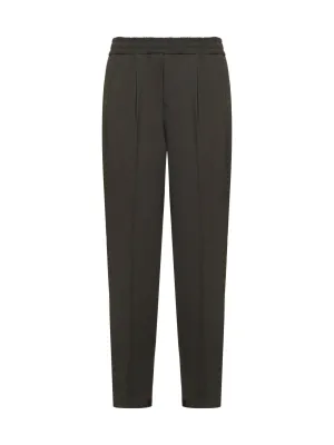 Z Zegna Elasticated-Waist Tapered Pants