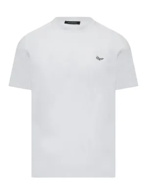 Z Zegna Logo Embroidered Crewneck T-Shirt