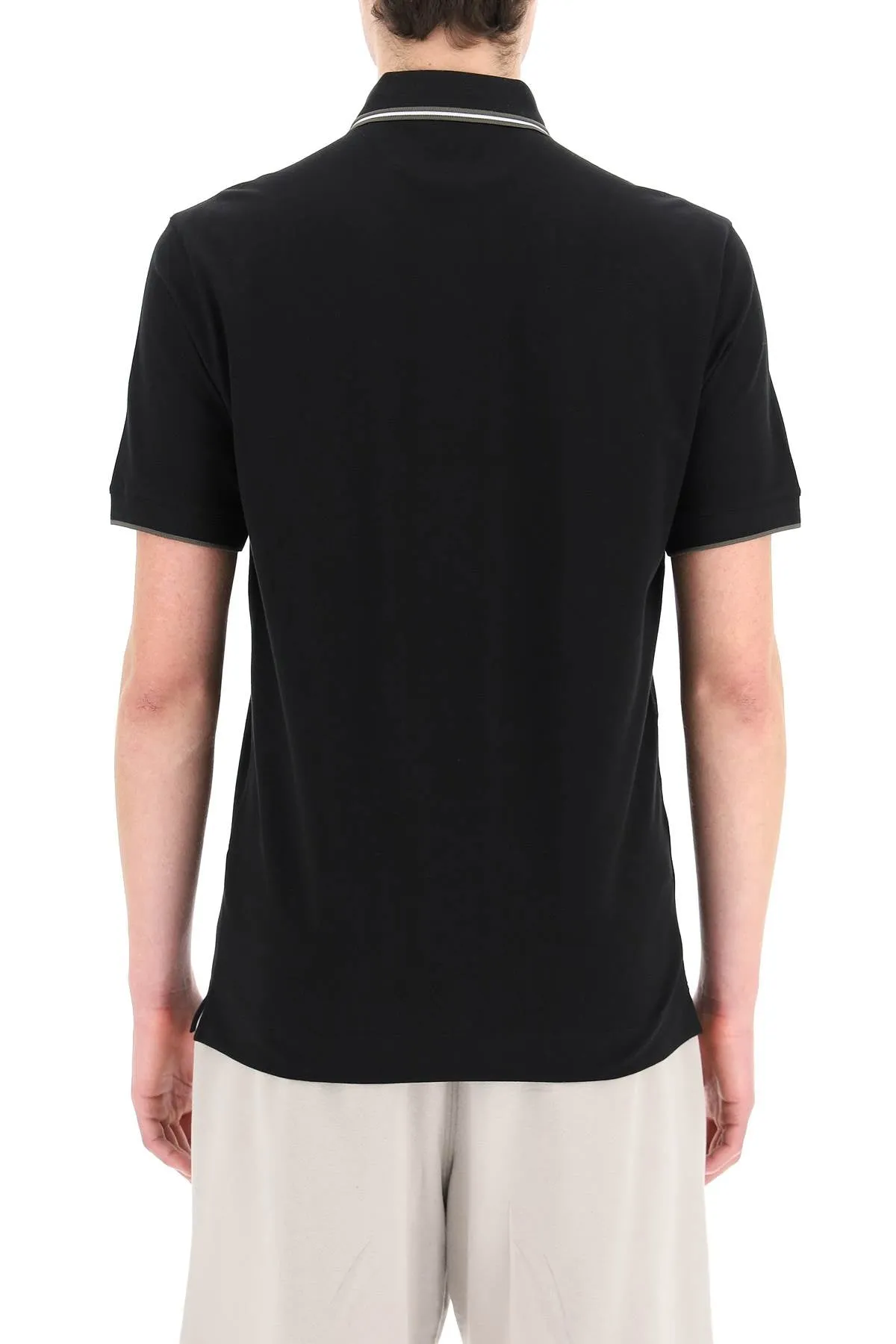 Z Zegna Straight Hem Polo Shirt