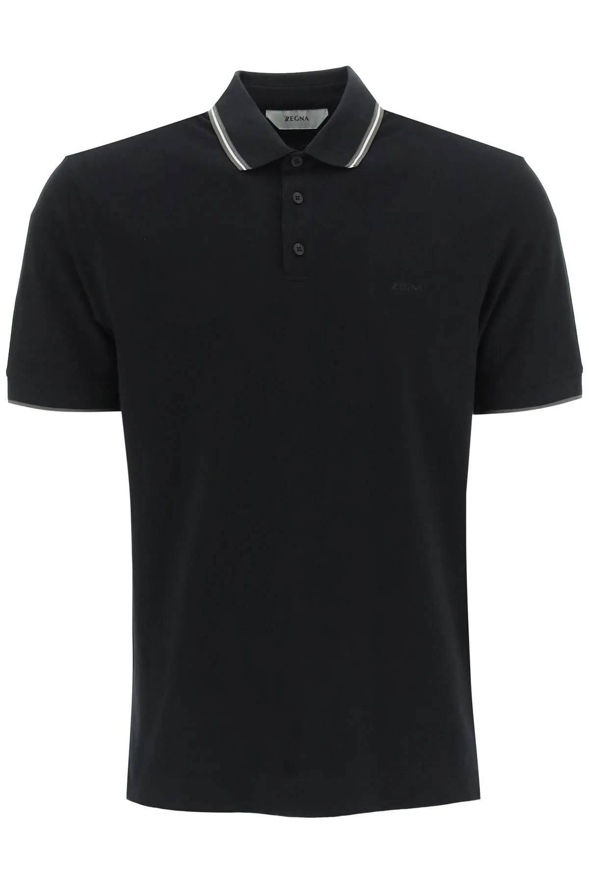 Z Zegna Straight Hem Polo Shirt